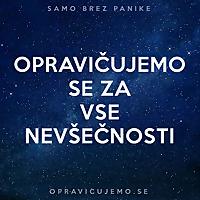 Opravičujemo se za vse nevšečnosti