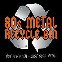 80s Metal Recycle Bin