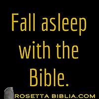 Fall asleep with the Bible